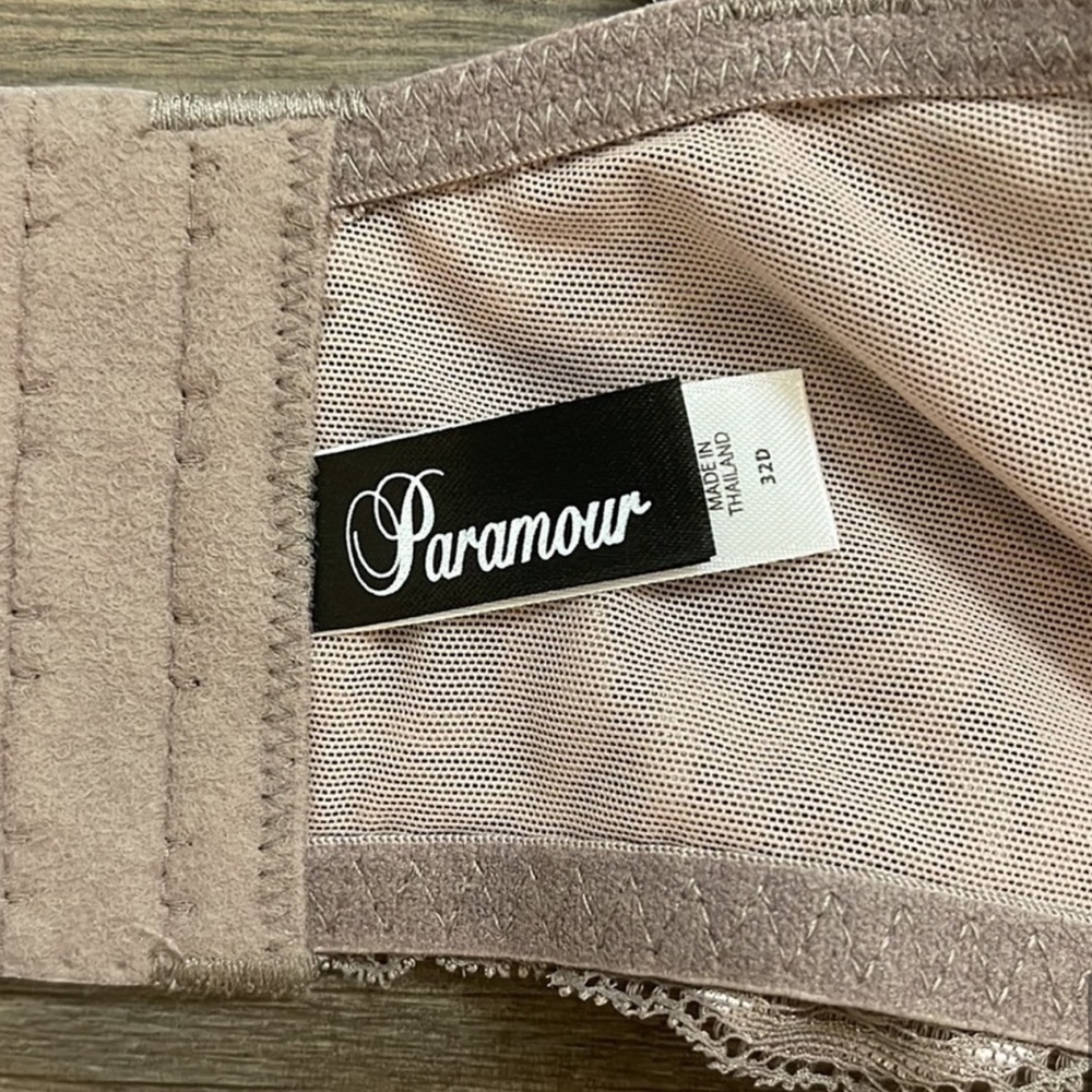 Paramour by Felina Sophia Longline Unlined Bra 32D NWT - Picture 9 of 11
